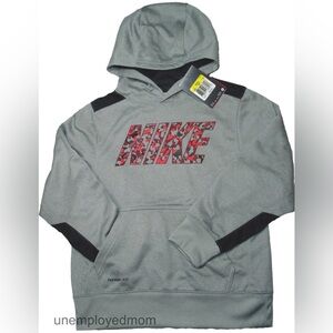 Boys Nike Hoodie Camo Youth Jacket Sports Athletic Wear Kid Coat Sweater